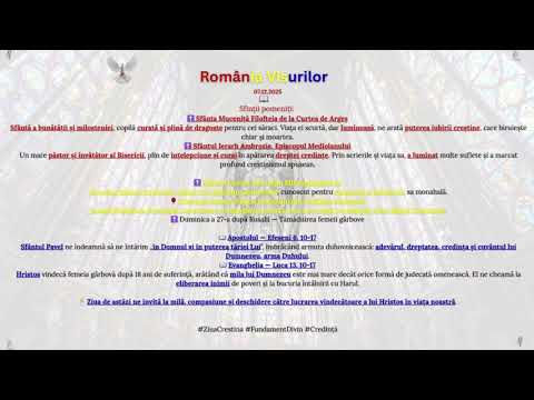 Ziua Crestina 07.12.2025