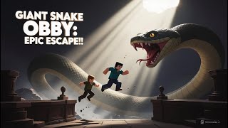 ESCAPING the GIANT SNAKE OBBY in Roblox! (Crazy Adventure)