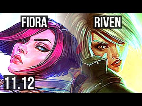 FIORA vs RIVEN (TOP) | Rank 1 Fiora, Rank 7, 10/2/4 | JP Challenger | v11.12