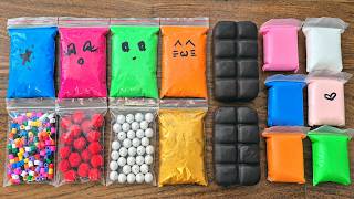 Making Super Crunchy Slime with Bags Clay and Crisp Choco