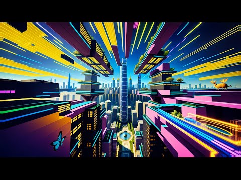 Nexxus 604 - City of the Future - Psychedelic trance mix • (4K AI animated music video)