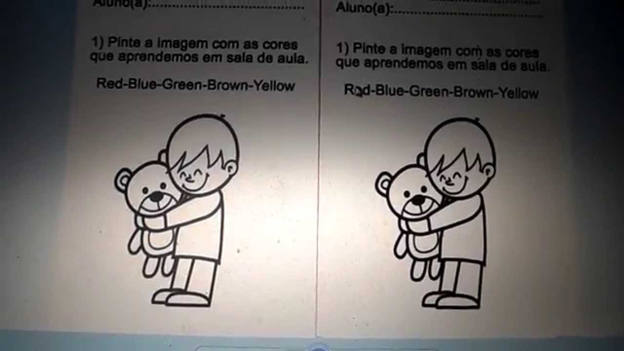 Plano de aula simples de inglês para crianças de 3,4 e 5 anos