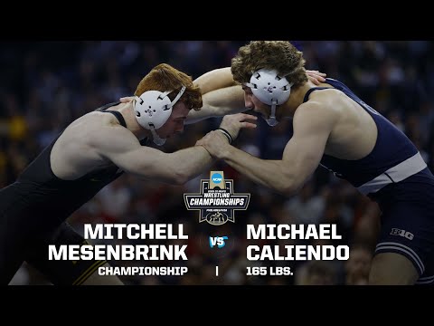 Mitchell Mesenbrink vs. Michael Caliendo: 2025 NCAA wrestling championship (165 pounds)