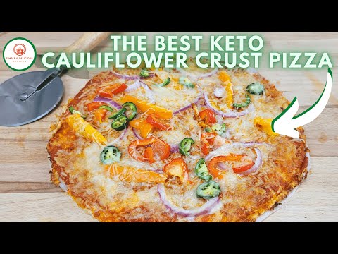 🍕The Best Cauliflower Crust Dough and Pizza Healthy Recipe🍕#CauliflowerCrustDoughPizza🍕#Pizza🍕#Dough