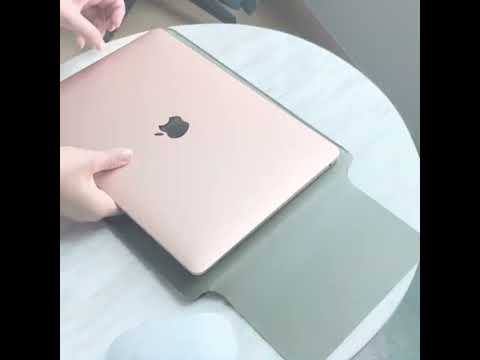 Чехол-конверт для ноутбука 13 14 дюймов с оригинальным дизайном, чехол для ноутбука из экокожи с удобным доступом Графитовый - фото 1 - id-p2995270889