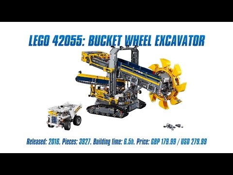 Vidéo LEGO Technic 42055 : La pelleteuse à godets