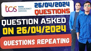 🔥TCS 26/04/2024 Exam Questions & Solution | TCS Exam Questions🔥