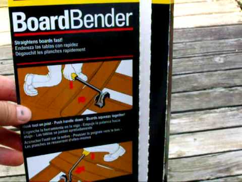 Part 1 Stanley Board Bender Straighten installing Deck Board  unboxing