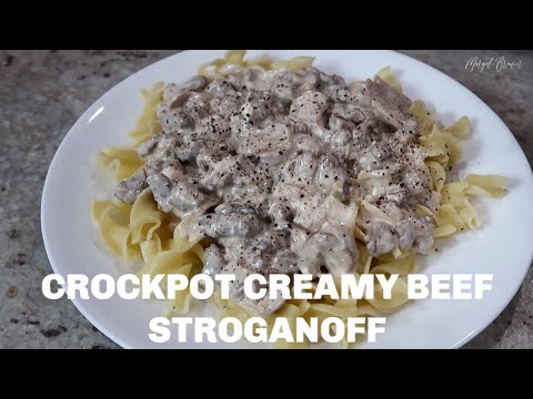 SLOW COOKER CREAMY BEEF STROGANOFF | Margot Brown