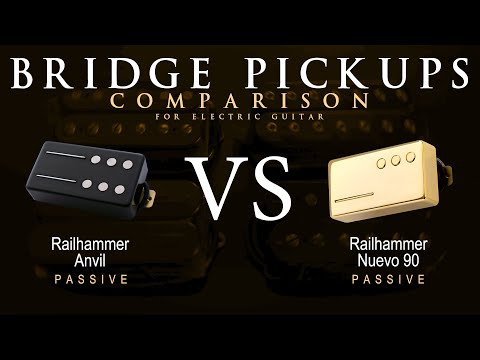 Railhammer ANVIL vs NUEVO 90 - Bridge Guitar Pickup Comparison Tone Demo