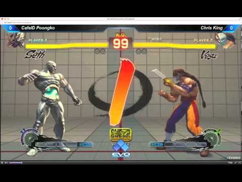 EVO 2013 - Super Street Fighter IV AE Semifinals - CafeID Poongko vs Chris King