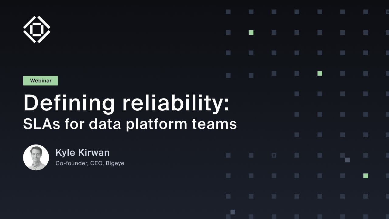 🤝 Data Reliability Engineering: SLAs for data platform teams