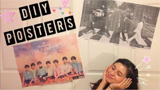 HOW TO MAKE YOUR OWN POSTERS! (BTS & The Beatles)