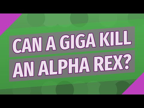 Can a giga kill an Alpha Rex?