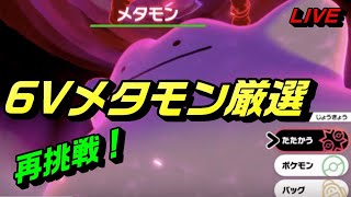 剣盾６Vメタモンを再度ヨクバリス【ポケモン：ライブ】　#剣盾　#ライブ　#厳選