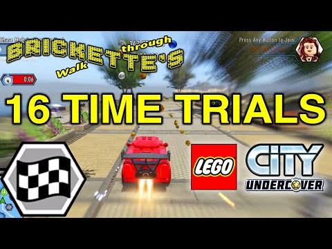 ALL 16 Time Trials / Car Races for 16 Vehicles in LEGO City: Undercover