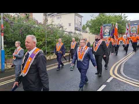 12th July 2023 Orange Order Parade. Leaving the Fountain Estate
