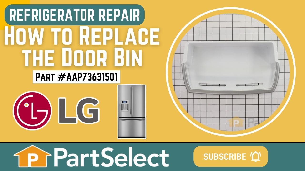 Replacing the Door Bin - White/Clear
