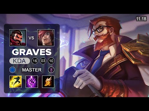 T1 Canna Graves Top vs Sett - EUW Master - Season 11 Patch 11.19