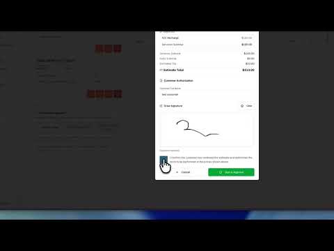 Collecting E-Signatures for Estimates in Sayyara