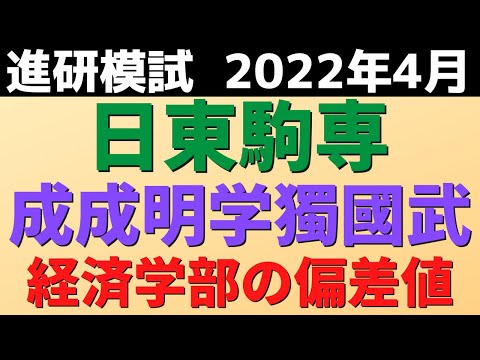 経営学科 日東駒専＆成成明学獨國武の難易度。経済学部【日大/東洋大学/駒澤/専修/成城/成蹊/明治学院 2022/4進研】
