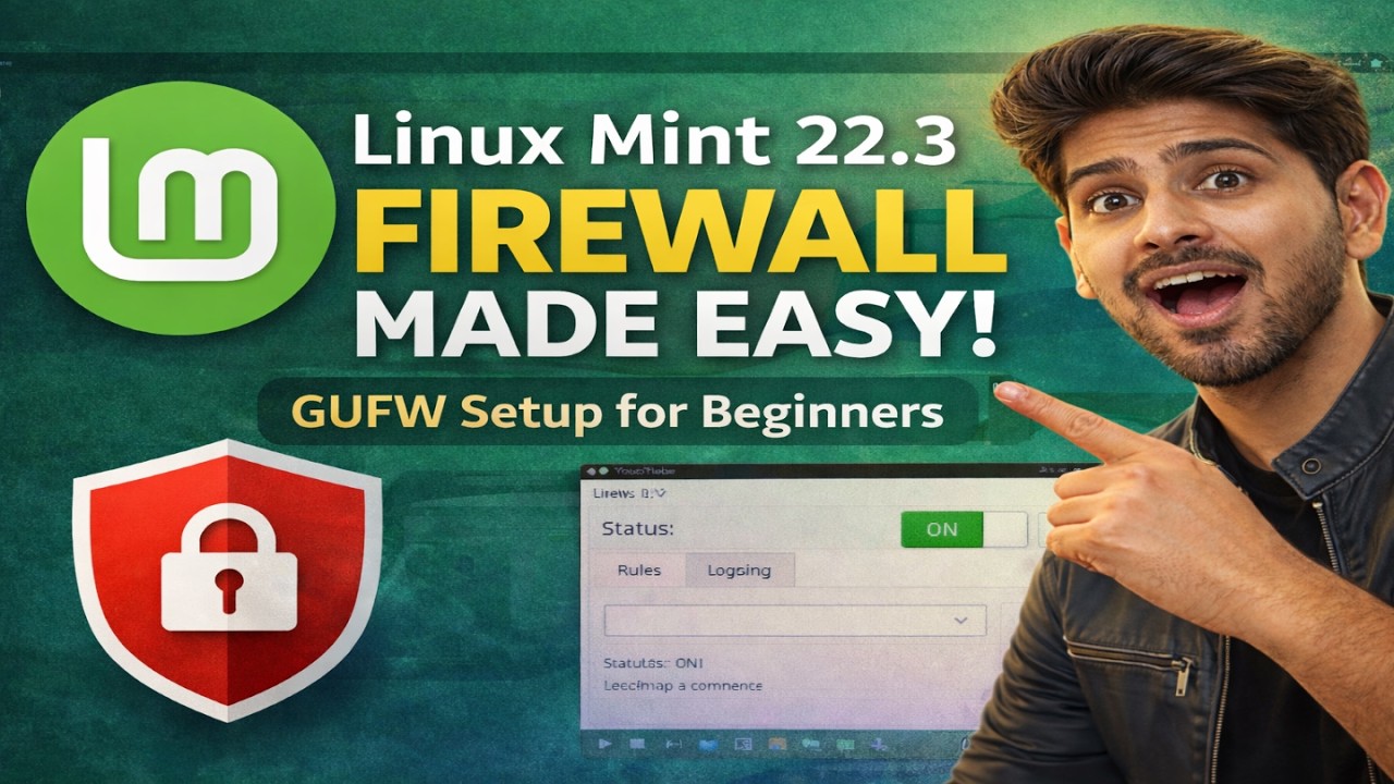 Linux Mint 22.3 Firewall Made Easy – GUFW Setup for Beginners (Secure Your System in Minutes)