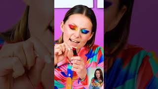 EDIBLE COLA LIPSTICK 💄 AMAZING FOOD DIY by 123 GO! Reacts #shorts