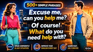 🗣️ 500+ Simple English Phrases | English Speaking Practice for Beginners | Speak English Fluently