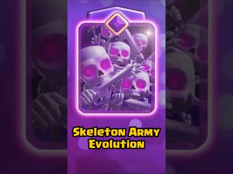 💀 Skeleton Army Evolution #clashroyale