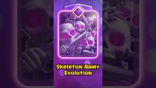 💀 Skeleton Army Evolution #clashroyale
