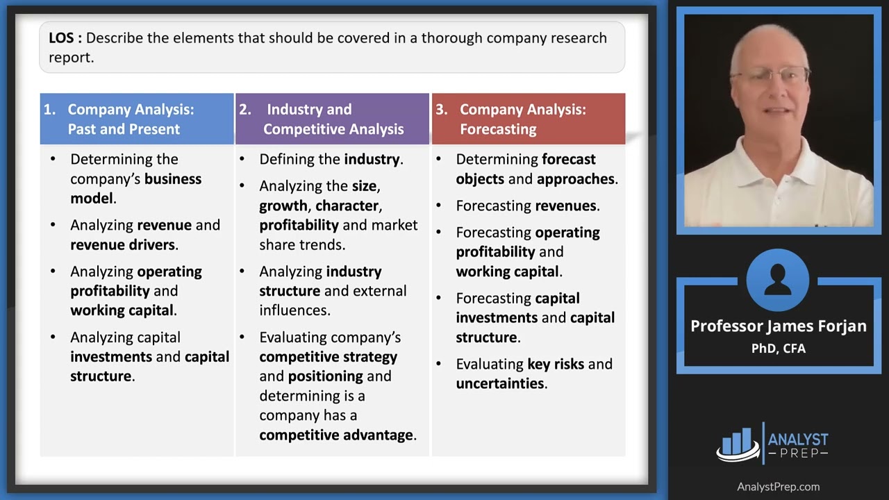Company Analysis: Past and Present (2024/2025 CFA® Level I Exam – Equity – Learning Module 5)