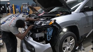 DIY 2022 JEEP COMPASS how to take off the front bumper and head lamp yourself