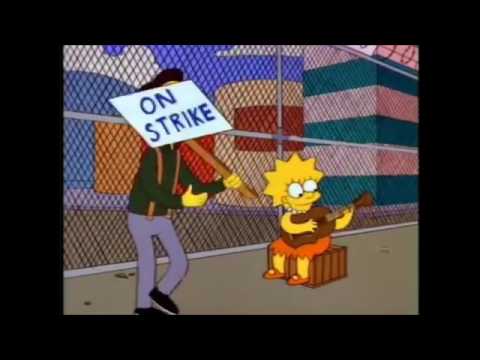 Ahora una clasica  Lisa toca la Guitarra   Los Simpson