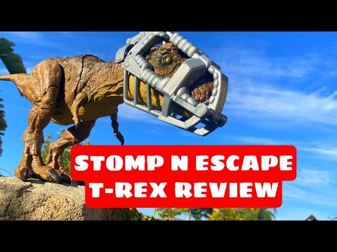 STOMP ‘N ESCAPE T-REX REVIEW! JURASSIC WORLD CAMP CRETACEOUS