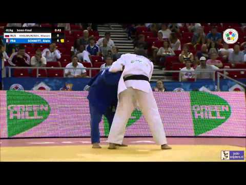 Judo 2014 Grand Prix Budapest: Khalmurzaev (RUS) - Schmitt (FRA) [-81kg] semi-final