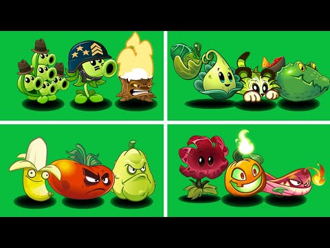 04 Team FIRE Vs PEA Vs Animal Fruit Plants - Who Will Win? - PvZ 2 Team Plant