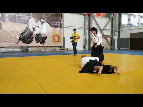 Demonstration on Aikido International seminar with Tomohiro Mori shihan at Issik Kul Lake 2019