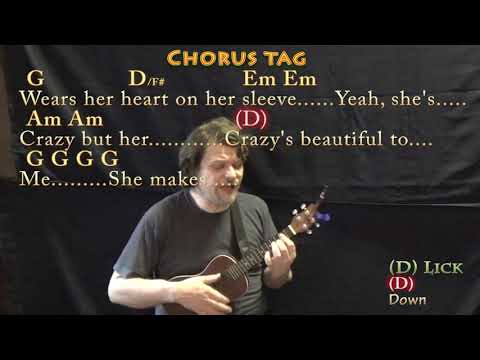 Beautiful Crazy (Luke Combs) Ukulele Cover Lesson in G with Chords/Lyrics