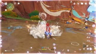 Genshin 蒸発ニィロウ vs 波のジャプー
