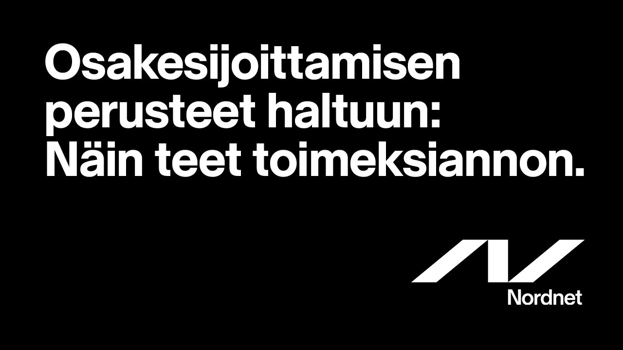 Näin teet toimeksiannon.