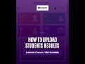 How To Upload Result