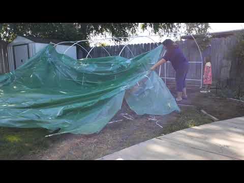 Amazon 20x10x6.5 green house build, High tunnel, starting a garden.