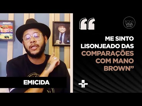 Emicida talks about work and comparisons with Mano Brown