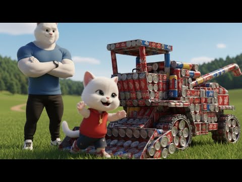 Kitten Got Laughed At for a Tin Can Harvester &mdash; The Ending Will Surprise You | AI Cat Story