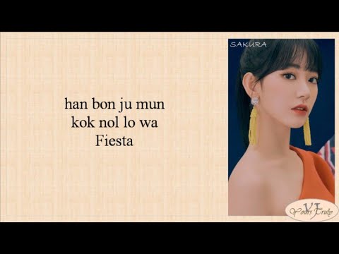 IZ*ONE (아이즈원) - FIESTA (Easy Lyrics)