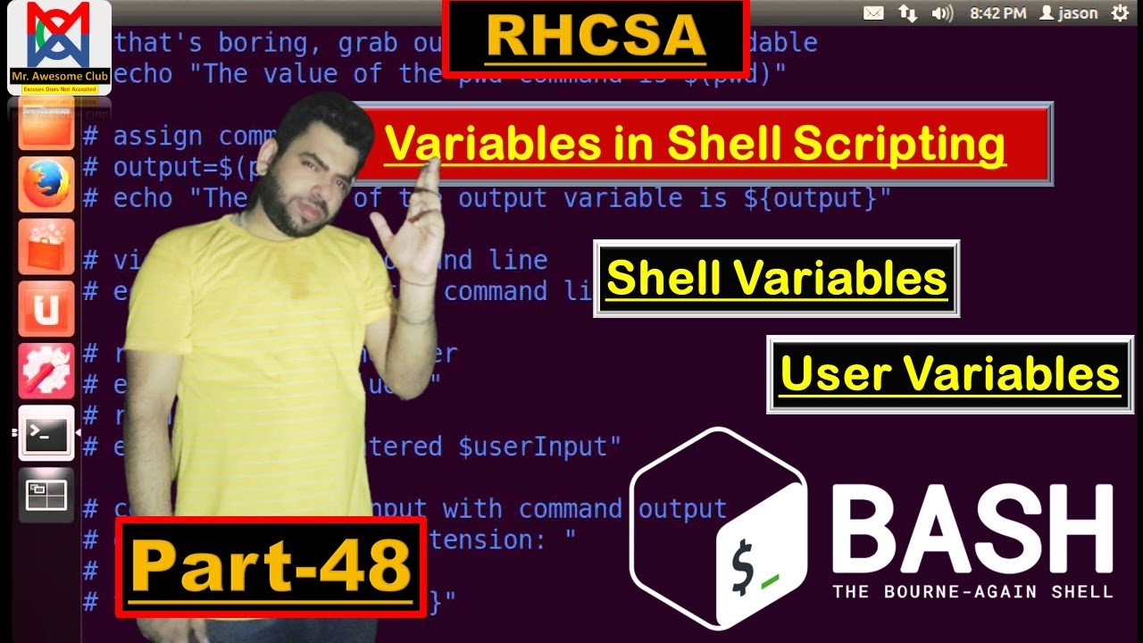 Variables in Shell Scripting: Shell Variables, User Variables, and Creating Scripts with Variables
