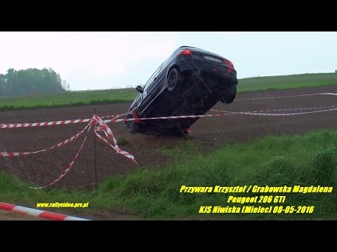 Przywara Krzysztof / Grabowska Magdalena - Peugeot 206 GTI - KJS Niwiska (Mielec) 08-05-2016