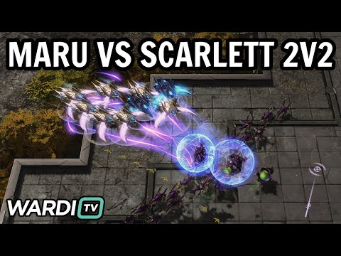 MARU PROTOSSES SCARLETT (2v2) - Olimoleague Invitational 2v2 [StarCraft 2]