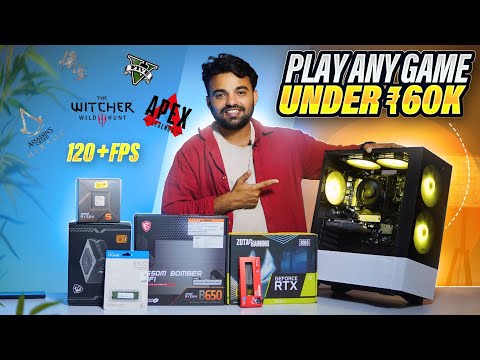 🔥 Best ₹60,000 PC Build 2025 | Ryzen 5 7600 + RTX GPU | Gaming + Editing Monster 💻