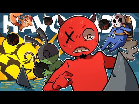 GANG BEASTS w/ WEAPONS! | Havocado (w/ H2O Delirious, Ohm, & Squirrel) Video